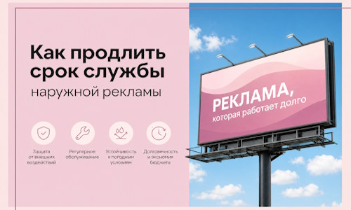 Как продлить срок службы наружной рекламы в  Котласе