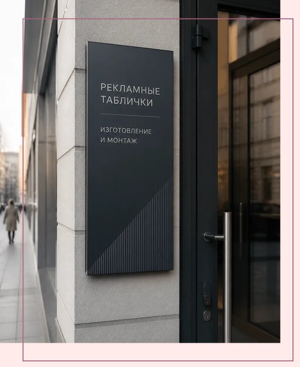 Рекламные таблички в Котласе по цене от 4663 р. | Аванза-Ктл