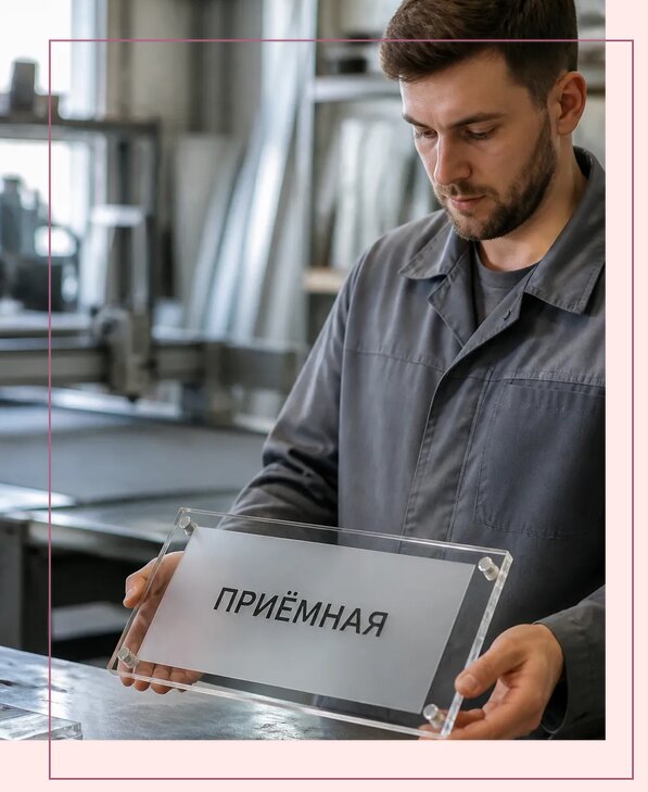 Таблички из оргстекла на заказ в Котласе от 4042 р. | Аванза-Ктл