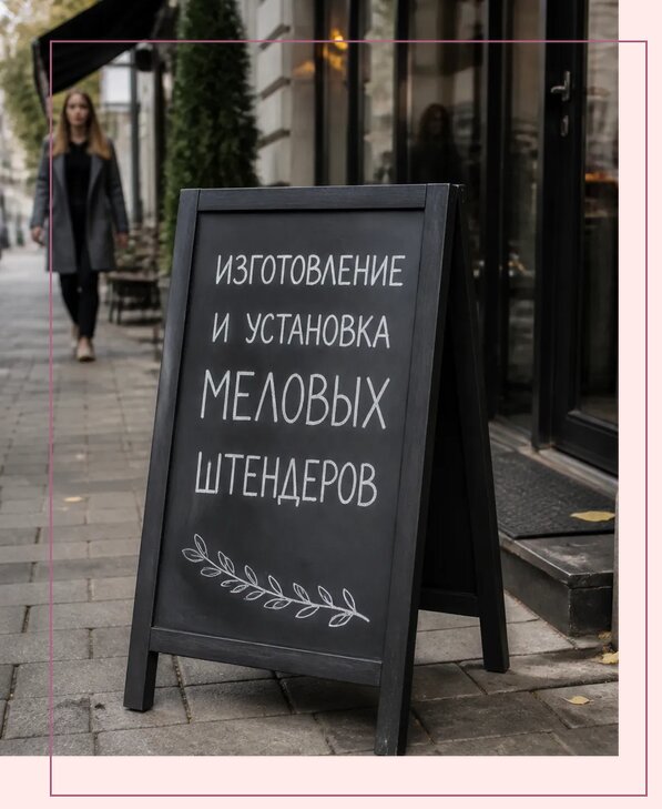 Меловые штендеры в Котласе по цене от 6736 р. | Аванза-Ктл